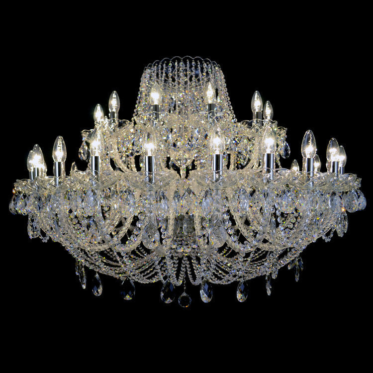 Classe 36 Crystal Glass Chandelier (Gold/Silver) - Wranovsky - Luxury Lighting Boutique