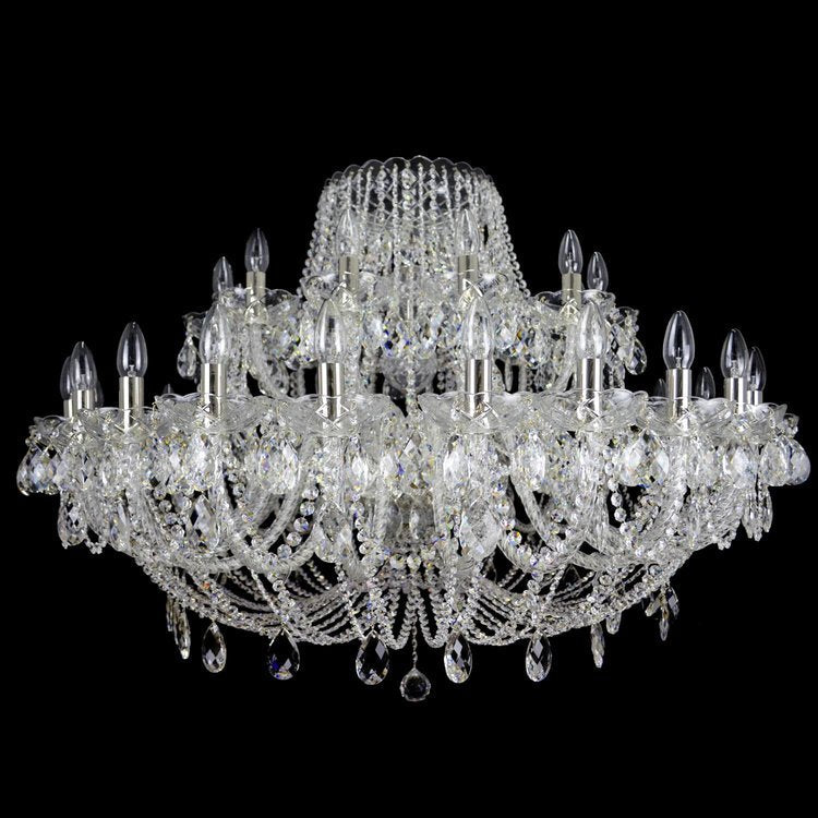 Classe 36 Crystal Glass Chandelier (Gold/Silver) - Wranovsky - Luxury Lighting Boutique
