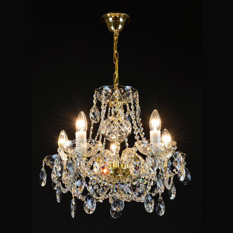 Classe 5 Crystal Glass Chandelier (Gold/Silver) - Wranovsky - Luxury Lighting Boutique