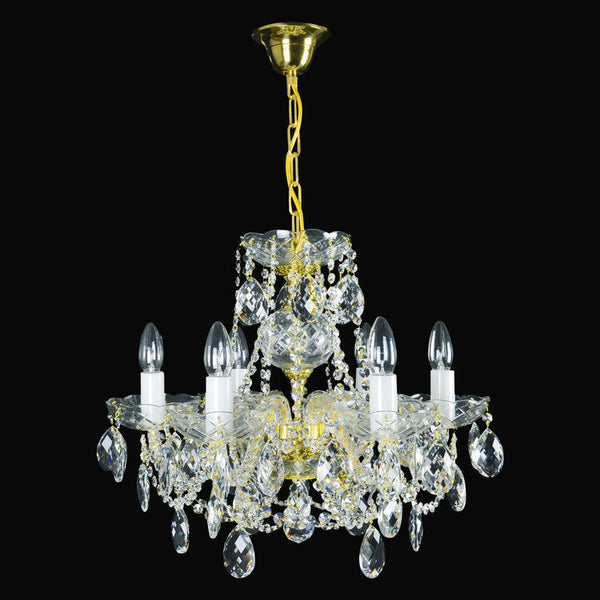 Classe 6 Crystal Glass Chandelier (Gold/Silver) - Wranovsky - Luxury Lighting Boutique