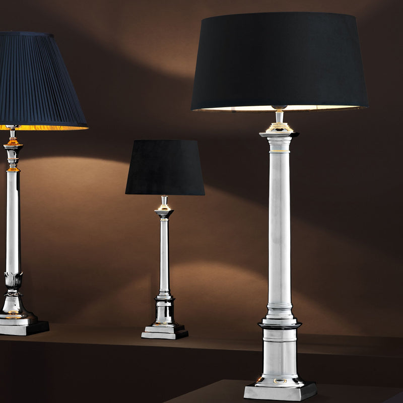 Cologne L Table Lamp - [Nickel] - Eichholtz - Luxury Lighting Boutique