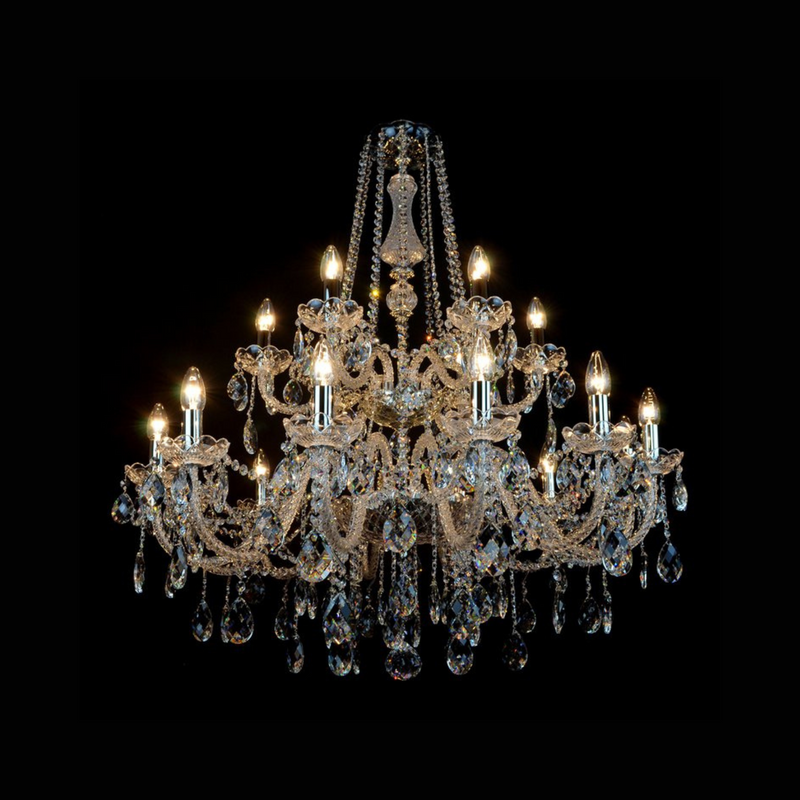 Comitessa 18 Light Crystal Chandelier - Wranovsky - Luxury Lighting Boutique