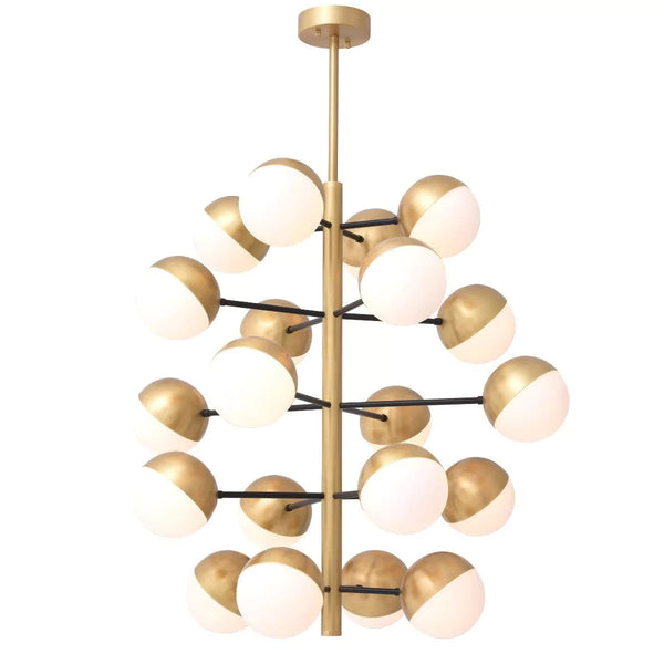 Cona L Modern Brass Chandelier - Eichholtz - Luxury Lighting Boutique