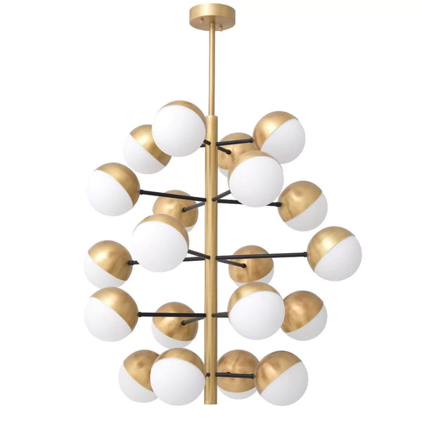 Cona L Modern Brass Chandelier - Eichholtz - Luxury Lighting Boutique