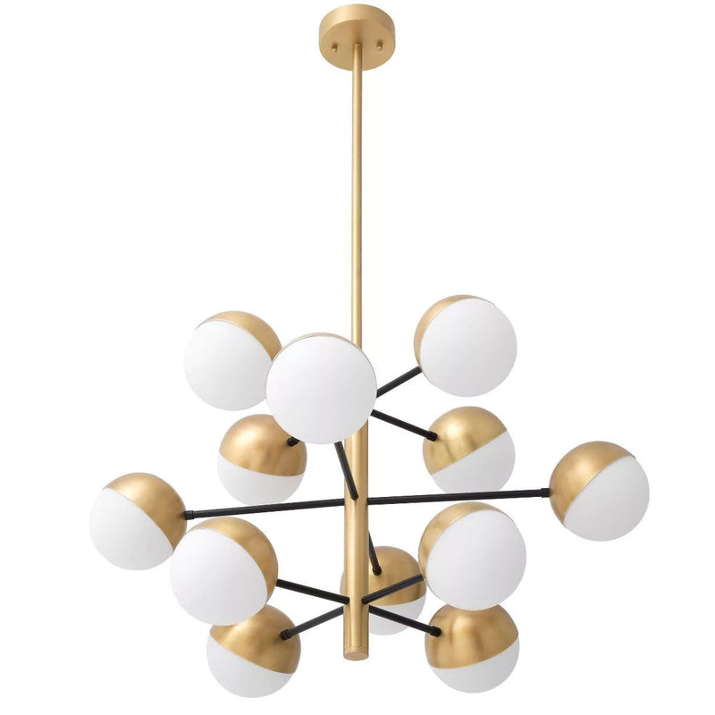 Cona S Modern Brass Chandelier - Eichholtz - Luxury Lighting Boutique