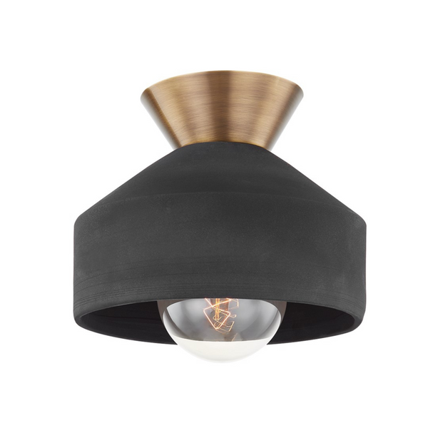 Covina Ceiling Light (C9811-PBR/CBK) - Troy Lighting - Luxury Lighting Boutique