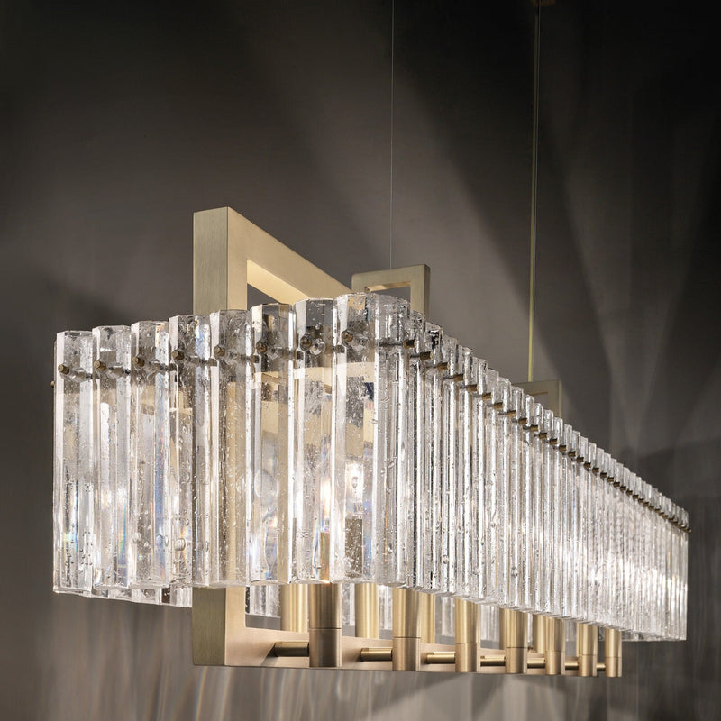 Crek S10 / S14 Modern Glass Chandelier [2 Sizes] - Masiero - Luxury Lighting Boutique