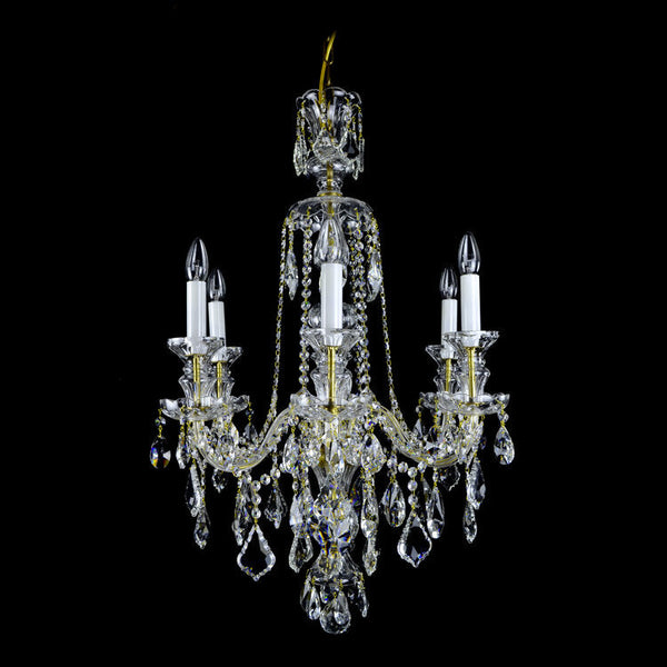 Crown 6 Light Crystal Chandelier - Wranovsky - Luxury Lighting Boutique