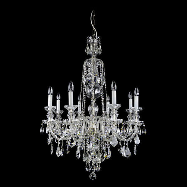 Crown 8 Light Crystal Chandelier - Wranovsky - Luxury Lighting Boutique