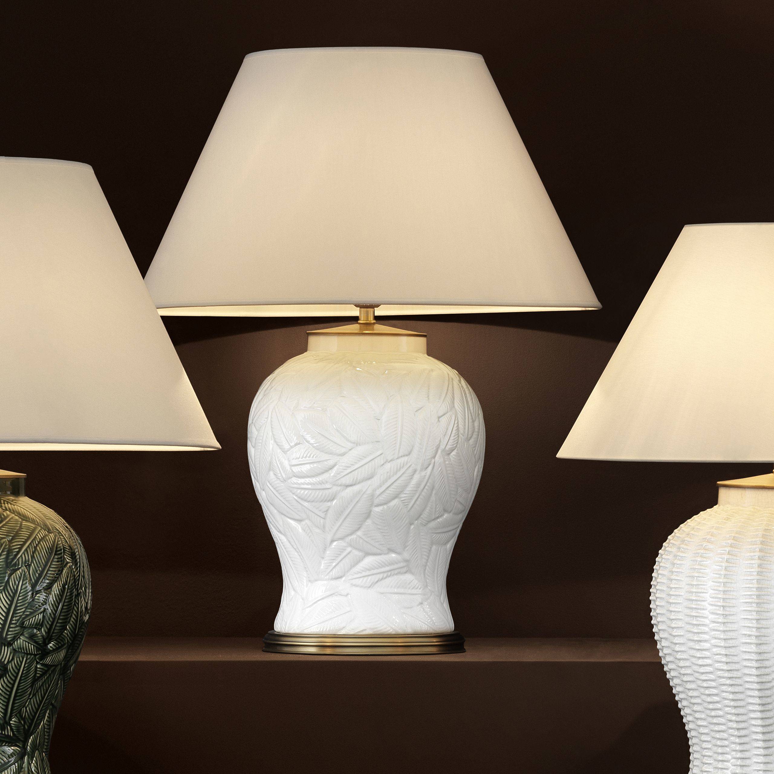 Cyprus Ceramic Table Lamps - [Green/White] - Eichholtz - Luxury Lighting Boutique