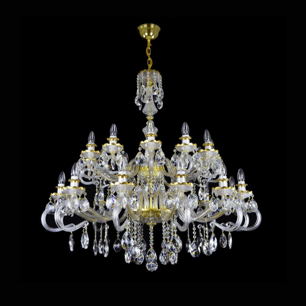 Daisy 24 Crystal Glass Chandelier - Wranovsky - Luxury Lighting Boutique