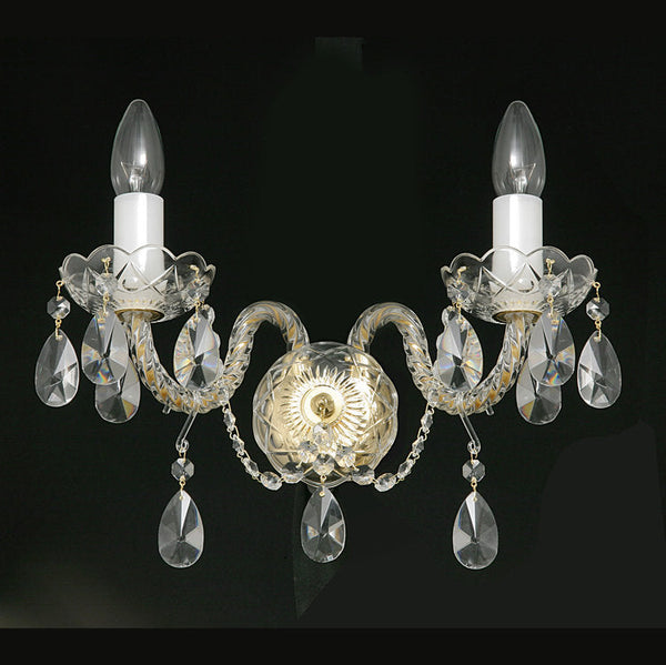 De Luxe 2 Wall Lights (Gold/Silver) - Wranovsky - Luxury Lighting Boutique