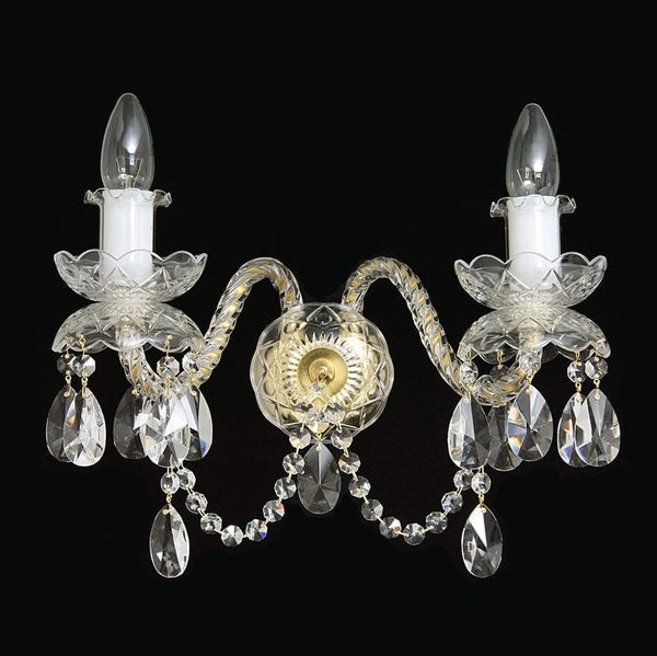 De Luxe 2 Wall Lights (Gold/Silver) - Wranovsky - Luxury Lighting Boutique