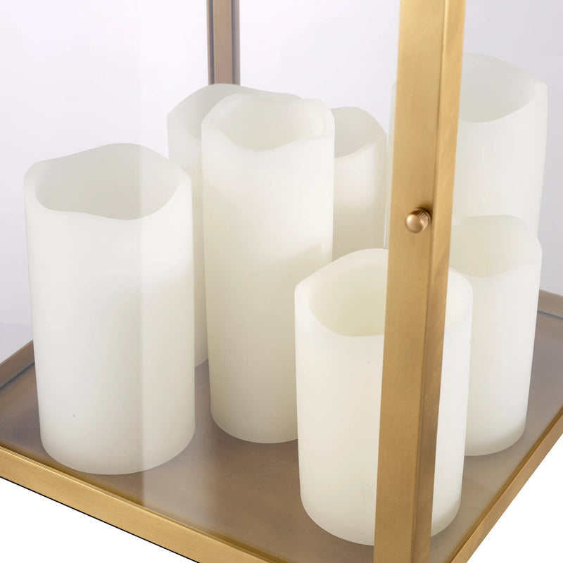 Debonair Table Lamp (Antique Brass Finish & Clear Glass) - Eichholtz - Luxury Lighting Boutique