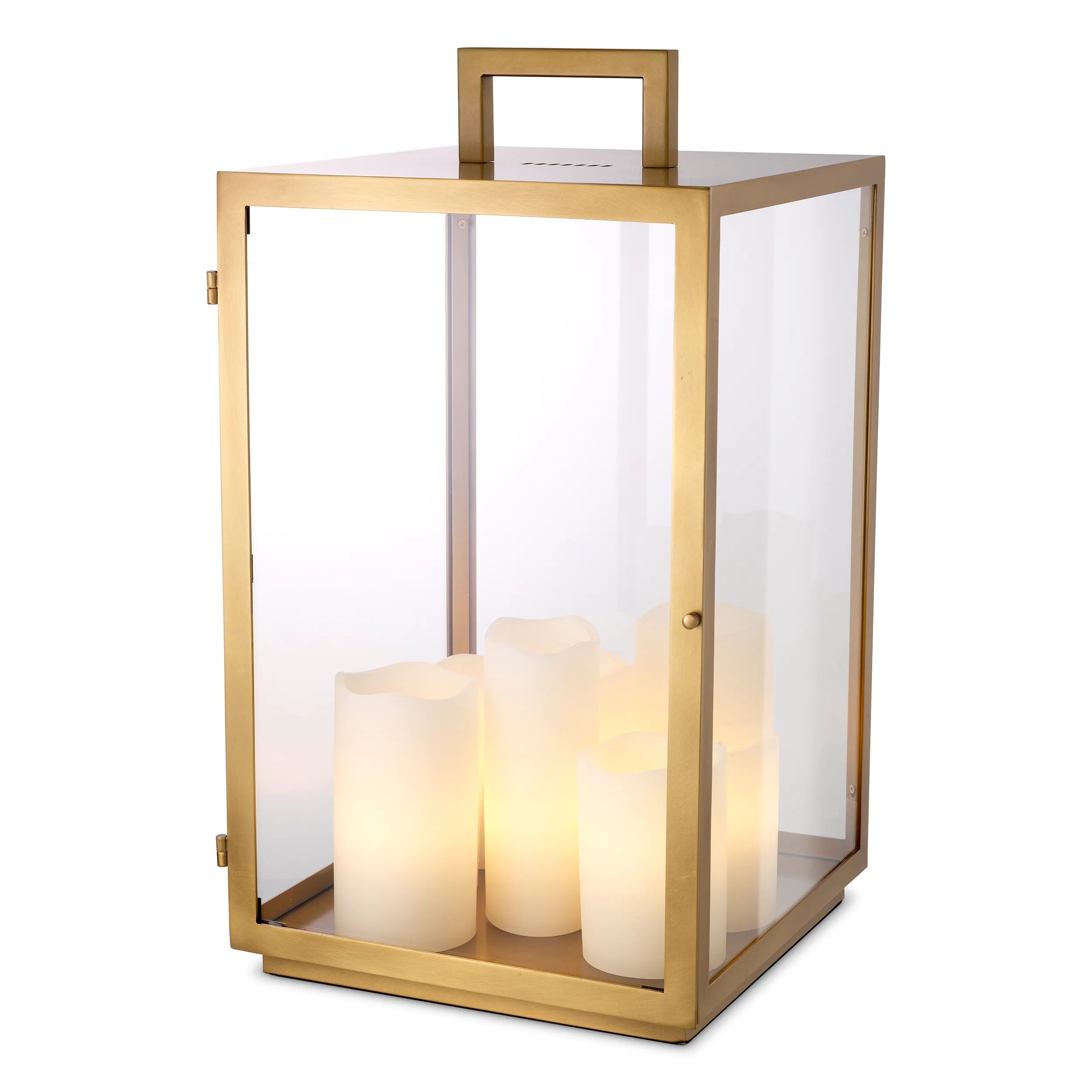 Debonair Table Lamp (Antique Brass Finish & Clear Glass) - Eichholtz - Luxury Lighting Boutique