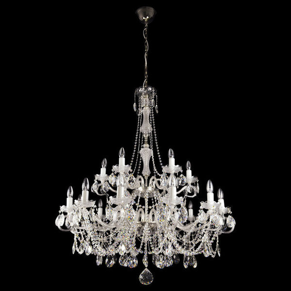 Diamant 18 Crystal Glass Chandelier (Gold/Silver) - Wranovsky - Luxury Lighting Boutique
