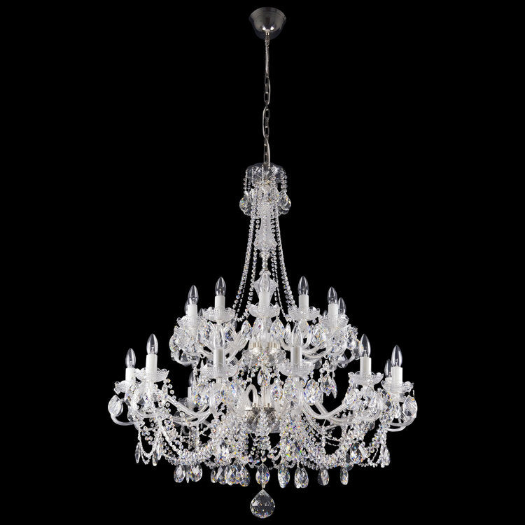 Diamant 24 Crystal Glass Chandelier (Gold/Silver) - Wranovsky - Luxury Lighting Boutique
