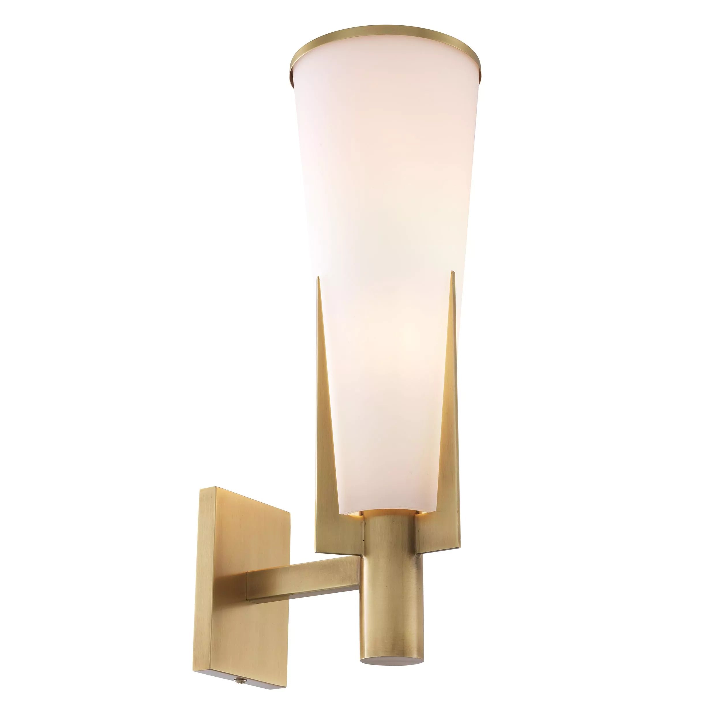 Dino Wall Lamps - (Antique brass finish | white glass) - Eichholtz - Luxury Lighting Boutique