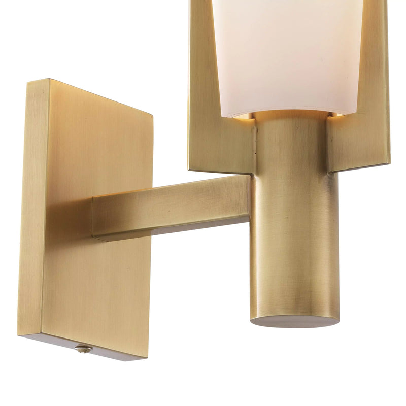 Dino Wall Lamps - (Antique brass finish | white glass) - Eichholtz - Luxury Lighting Boutique