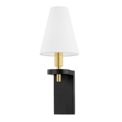 Dooley Wall Light (Aged Old Bronze/Polished Nickel) 1181-PN-CE - Hudson Valley - Luxury Lighting Boutique
