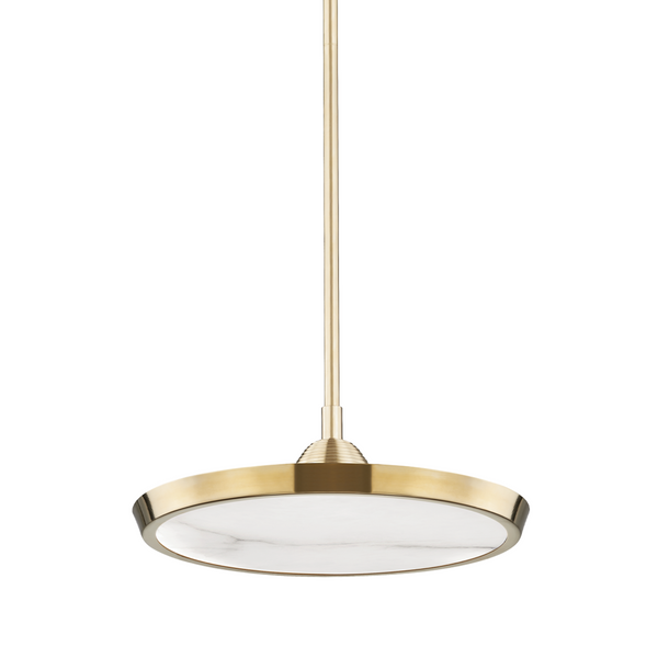 Draper Pendant (Aged Brass) 3616-AGB-CE - Hudson Valley - Luxury Lighting Boutique