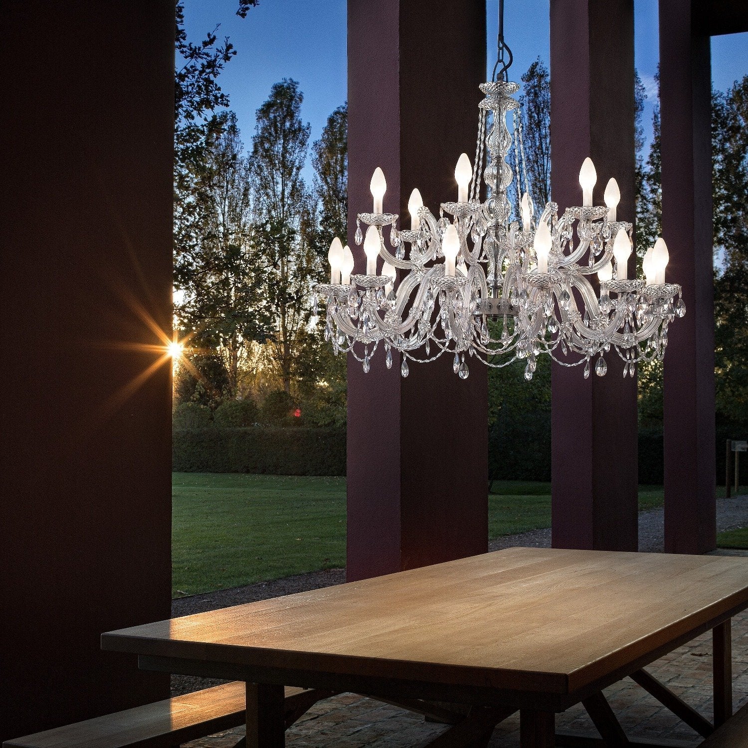 Drylight IP65 Chandeliers [4 Sizes] - Masiero - Luxury Lighting Boutique