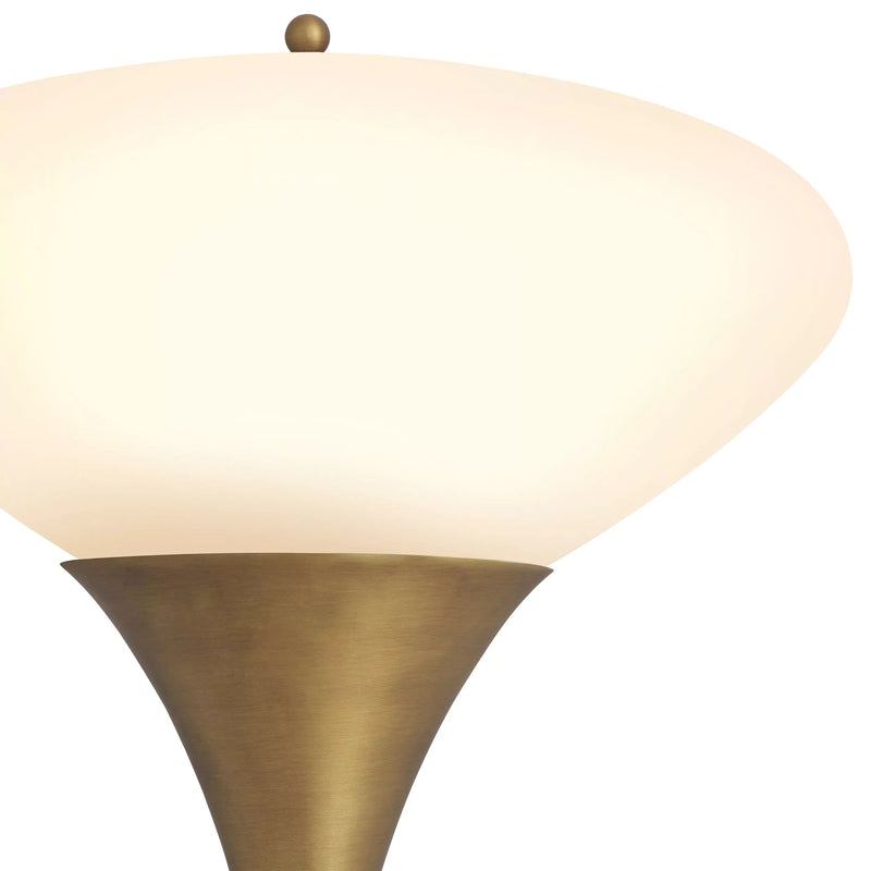 Duco Wall Lamp - (Antique Brass Finish | White Glass) - Eichholtz - Luxury Lighting Boutique
