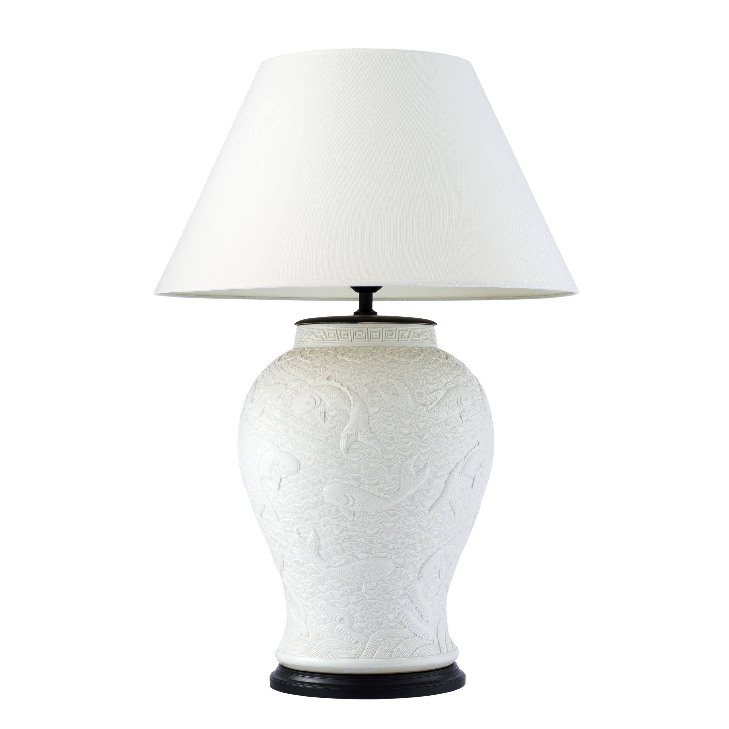 Dupoint Porcelain Table Lamp - [White] - Eichholtz - Luxury Lighting Boutique