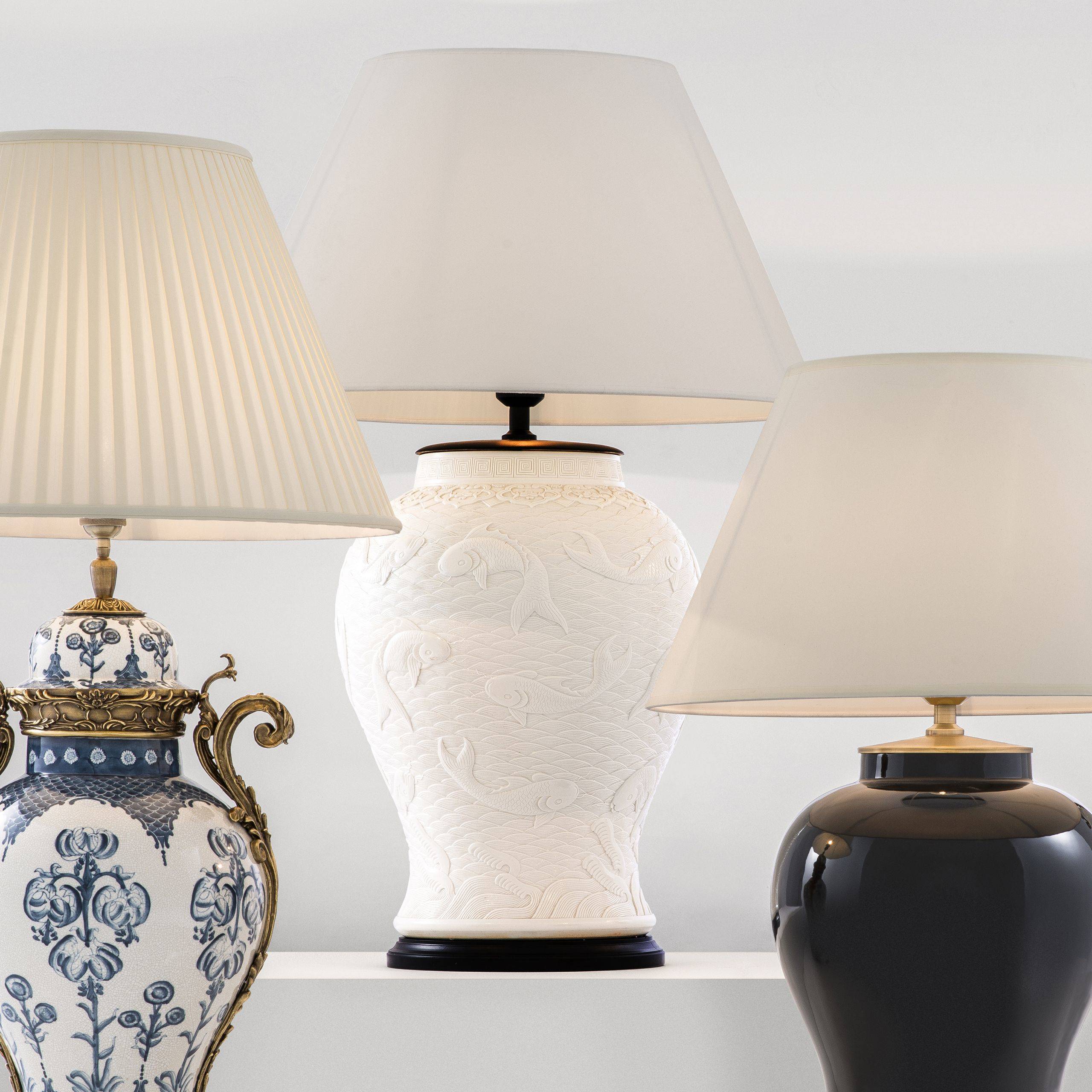 Dupoint Porcelain Table Lamp - [White] - Eichholtz - Luxury Lighting Boutique