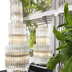 Eldorado Table Lamp - (Nickel Finish | Clear Glass) - Eichholtz - Luxury Lighting Boutique