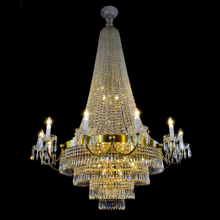 Empire 27 Light Crystal Chandelier Basket - Wranovsky - Luxury Lighting Boutique