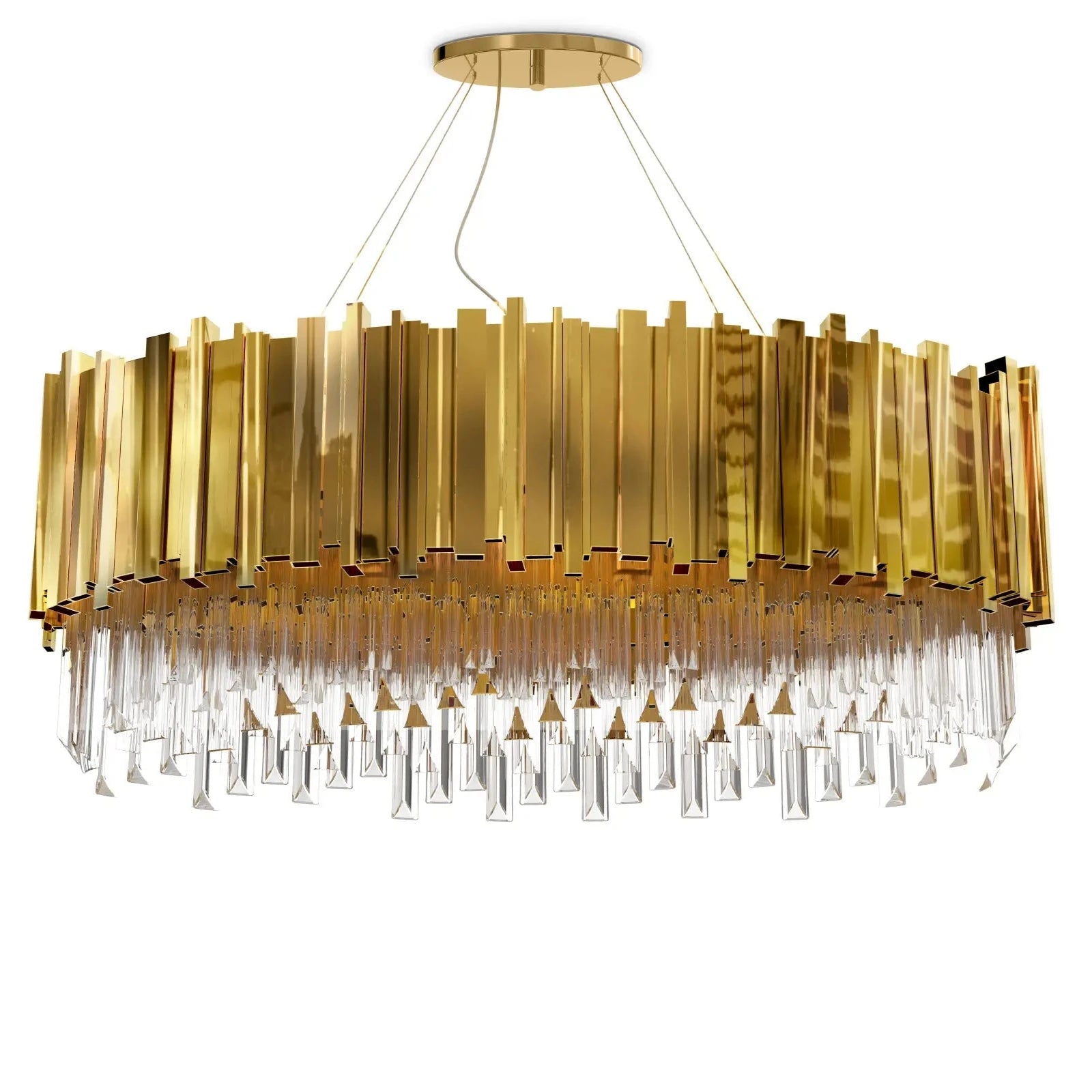 Empire Oval Suspension Modern Chandelier - Luxxu - Luxury Lighting Boutique