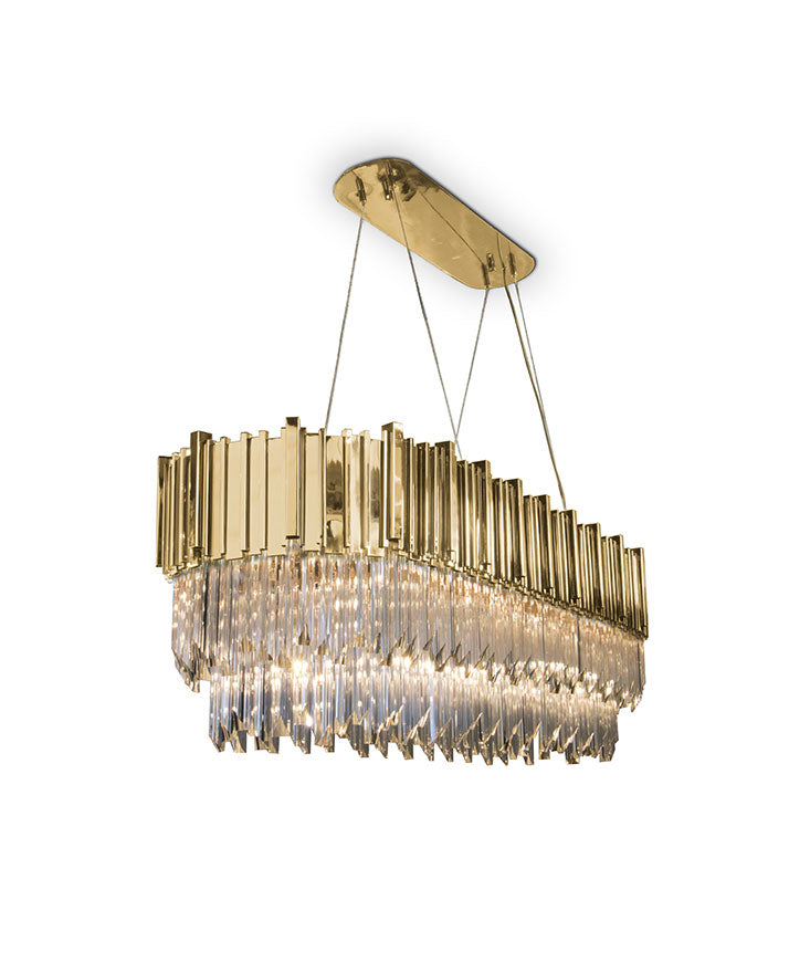 Empire Snooker 16-Light Crystal Modern Chandelier - Luxxu - Luxury Lighting Boutique