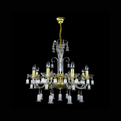 Enchante 8 Crystal Glass Chandelier - Wranovsky - Luxury Lighting Boutique