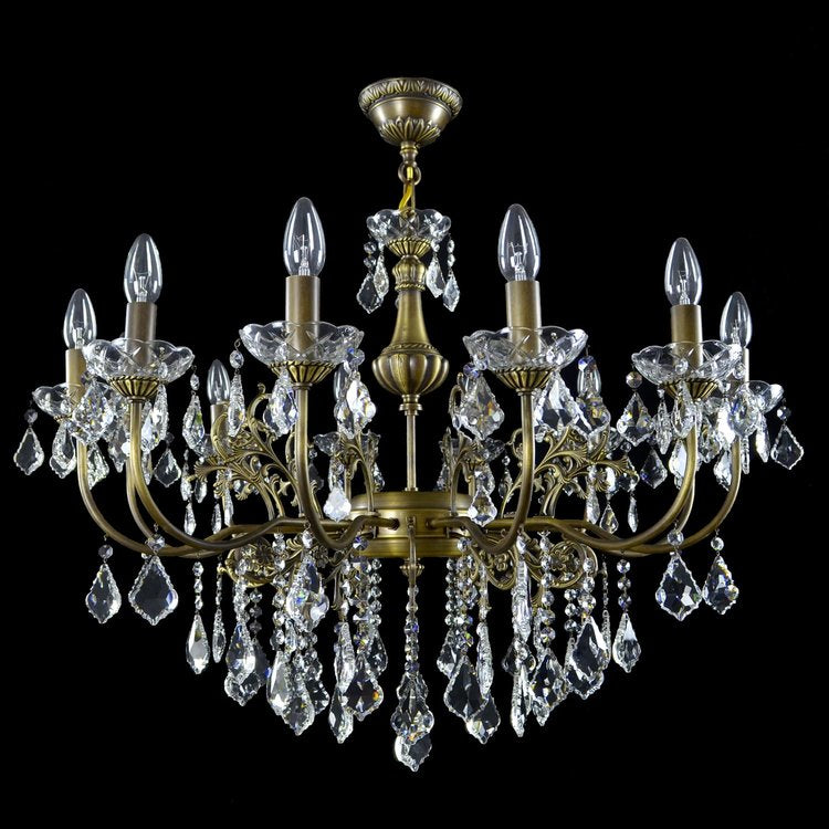 Errai 12 Crystal Glass Chandelier - Wranovsky - Luxury Lighting Boutique