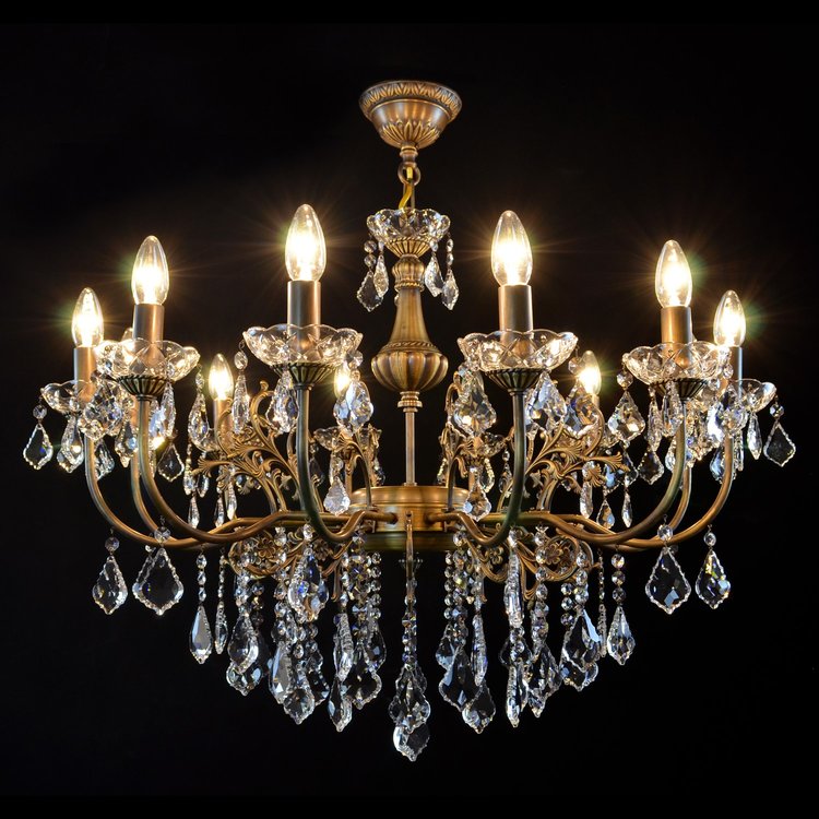 Errai 12 Crystal Glass Chandelier - Wranovsky - Luxury Lighting Boutique