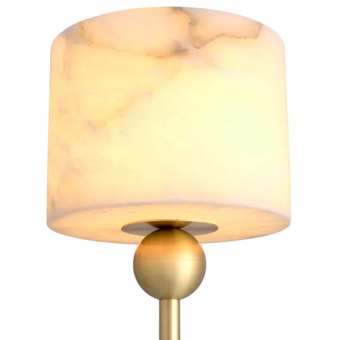 Etruscan Floor Lamp - (Bronze/Light Brass | Alabaster) - Eichholtz - Luxury Lighting Boutique