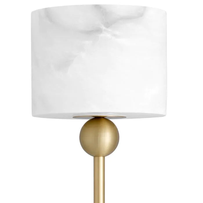 Etruscan Floor Lamp - (Bronze/Light Brass | Alabaster) - Eichholtz - Luxury Lighting Boutique