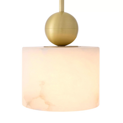 Etruscan Round Pendant - (Brass/Alabaster) - Eichholtz - Luxury Lighting Boutique