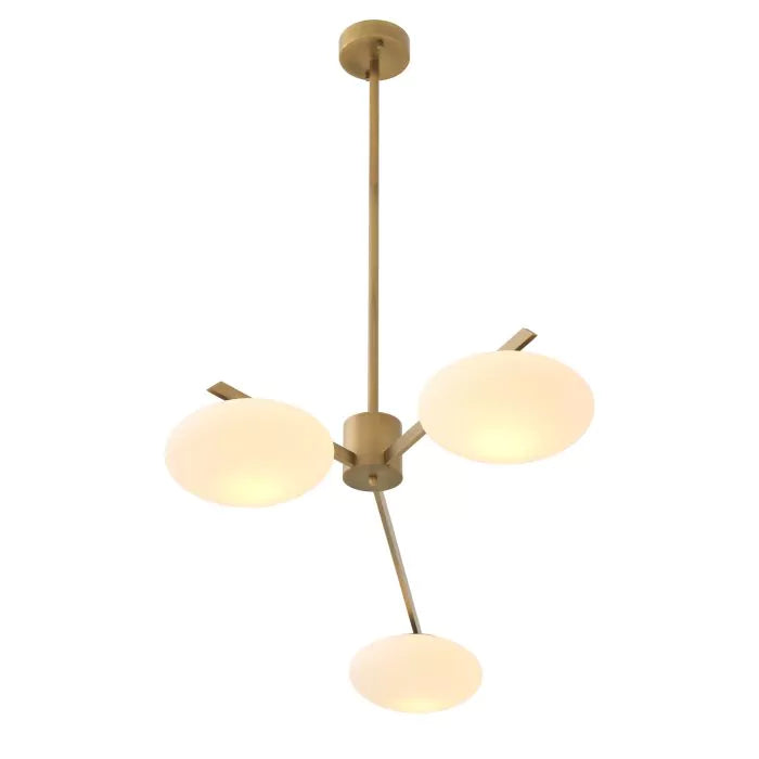 Evergreen S Modern Brass Chandelier -  Eichholtz - Luxury Lighting Boutique