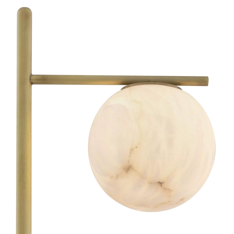 Faloria Floor Lamp - (Antique brass finish | alabaster) - Eichholtz - Luxury Lighting Boutique
