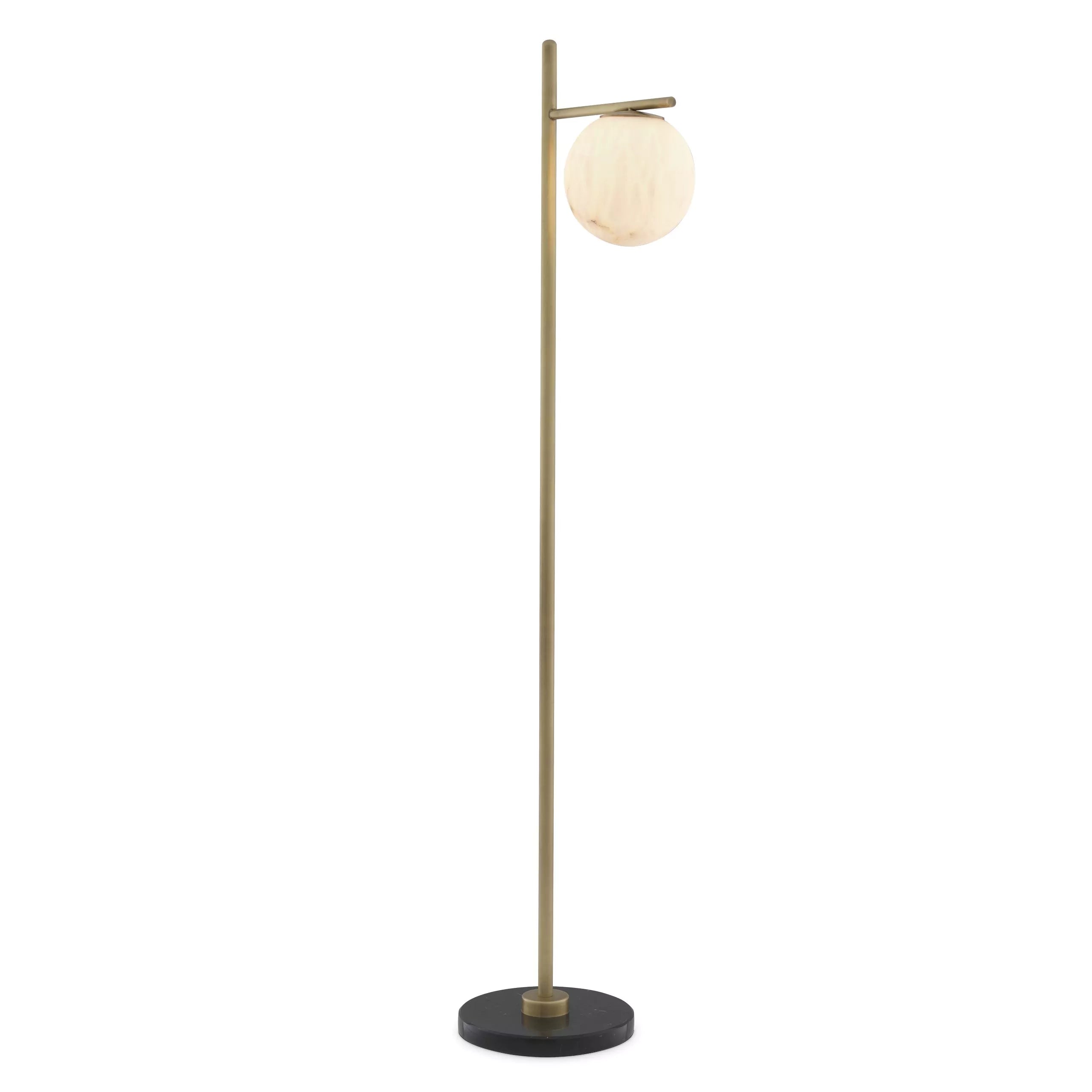 Faloria Floor Lamp - (Antique brass finish | alabaster) - Eichholtz - Luxury Lighting Boutique