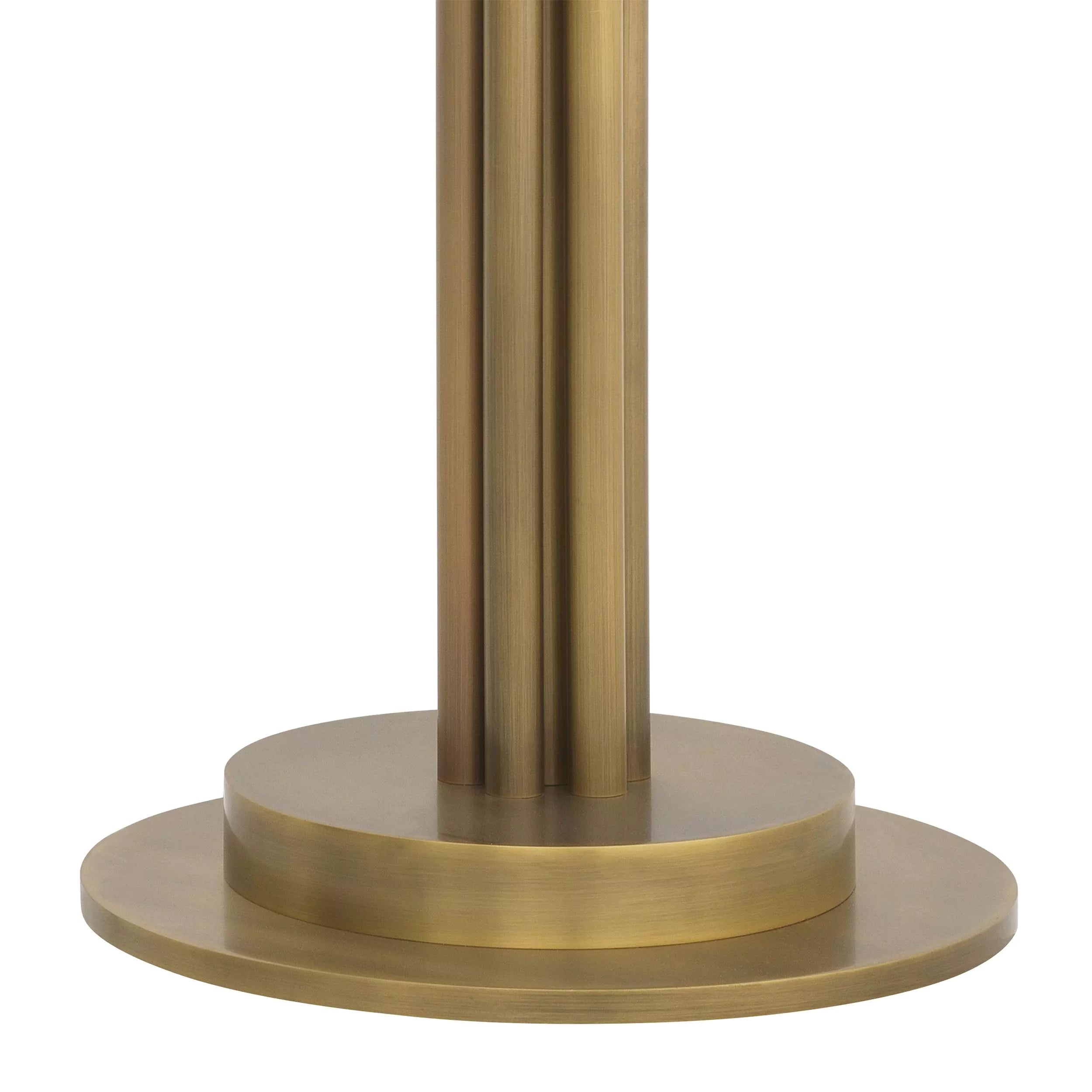 Figaro Floor Lamp - (Antique brass finish White glass) - Eichholtz - Luxury Lighting Boutique