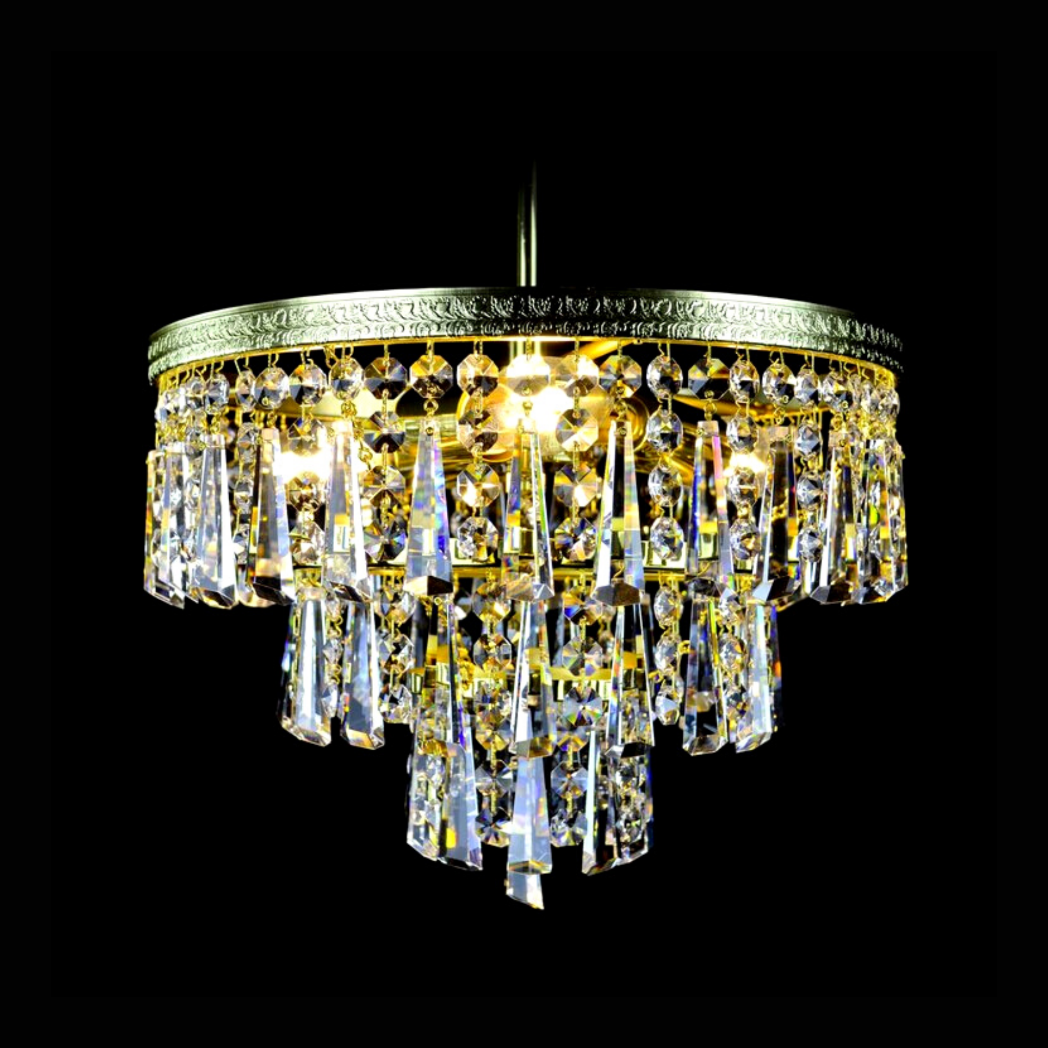 Florence 3 Crystal Glass Chandelier - Wranovsky - Luxury Lighting Boutique