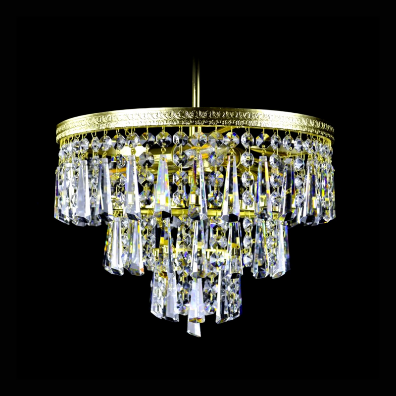 Florence 3 Crystal Glass Chandelier - Wranovsky - Luxury Lighting Boutique