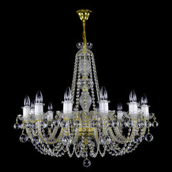 Flutto 12 Light Crystal Chandelier - Wranovsky - Luxury Lighting Boutique