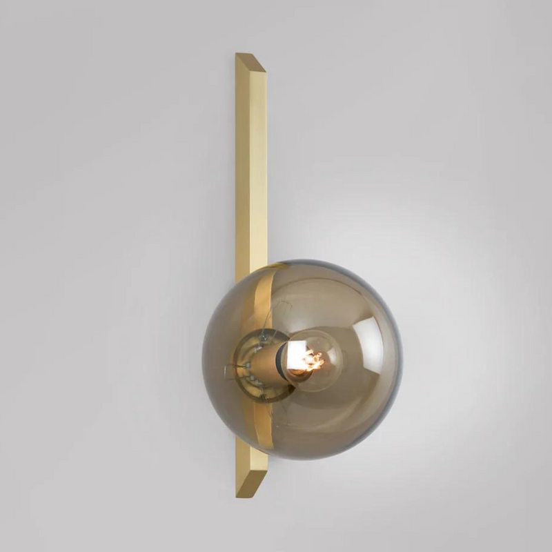 Gaia Wall Tall Flush Light (Satin Brass & Bronze) - CTO Lighting - Luxury Lighting Boutique