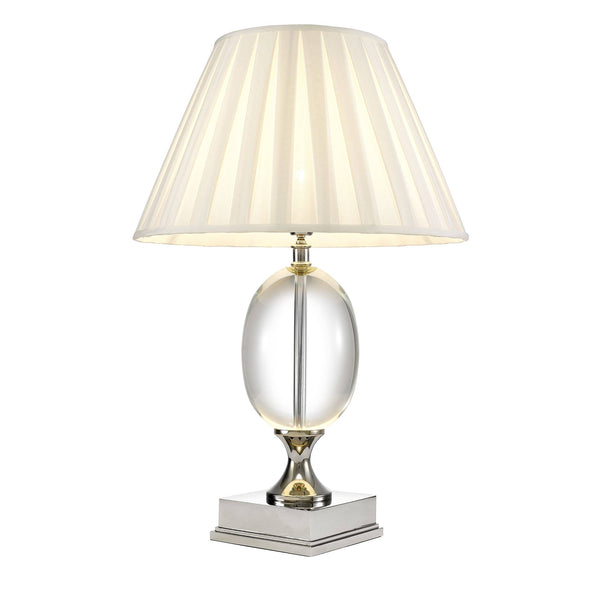 Galvin Crystal & Nickel Table Lamp - Eichholtz - Luxury Lighting Boutique