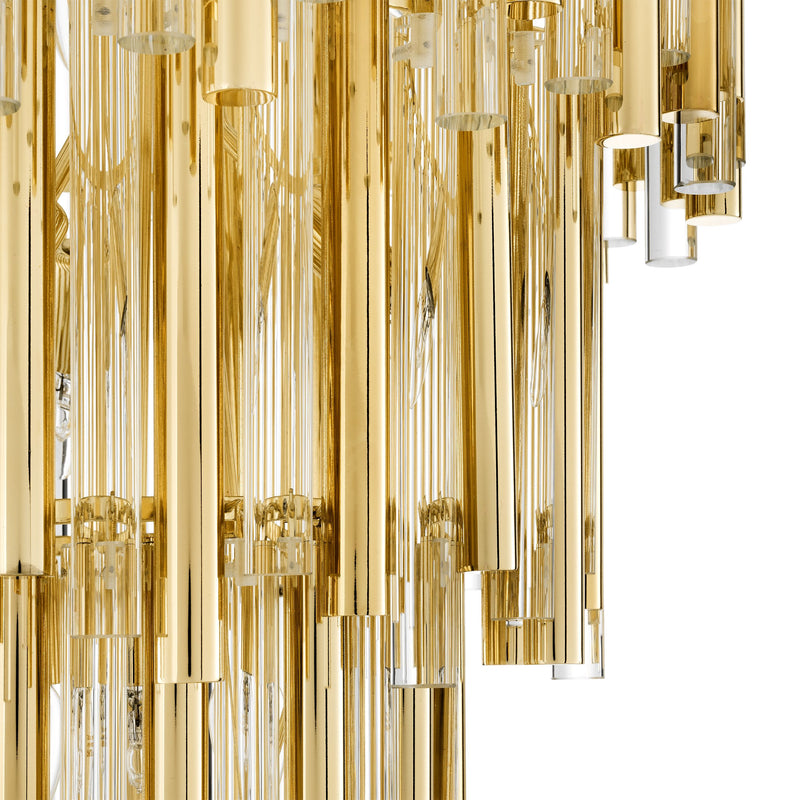 Gigi Modern Glass Chandelier [S/L] - [Gold/Nickel] - Eichholtz - Luxury Lighting Boutique