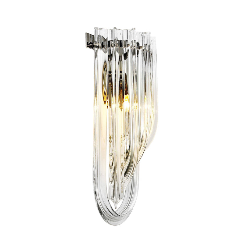 Greco Glass Wall Lamp - [Nickel] - Eichholtz - Luxury Lighting Boutique